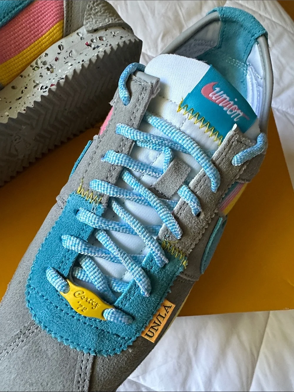 RARE UNION LA x Nike Cortez SP Teal Gray Women's Runner Sneakers